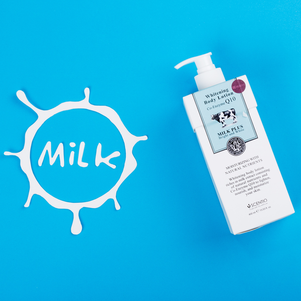 (Buy 1 Free 1) SCENTIO Milk Plus Whitening Q10 Body Lotion (400ml) *Exp: 02/2025
