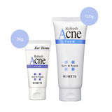ROSETTE Acne Refresh Foam Face Wash (30g / 120g)