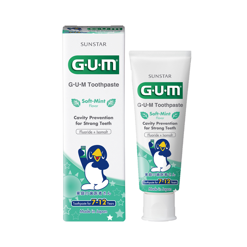 GUM Kids Toothpaste for 7-12 Year - Mint Flavour (70g)