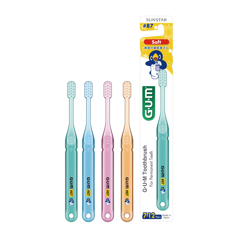 GUM Kids Toothbrush for 7-12 Years #87 (Soft)
