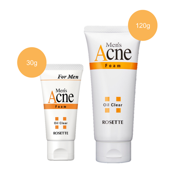 ROSETTE Men's Acne Foam Face Wash (30g / 120g)