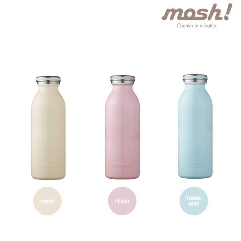 MOSH! Stainless Steel Milk Bottle (450ml)